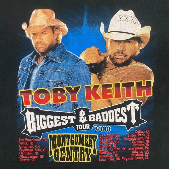 Vintage Y2K Toby Keith Tour Essential Country Music Band Tee - Picture 7 of 7